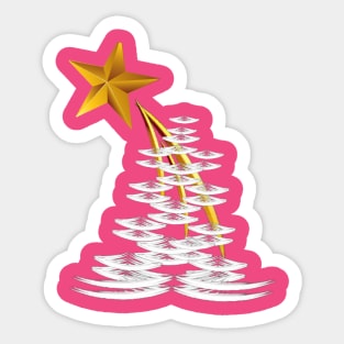 Merry cristmas artwork Sticker